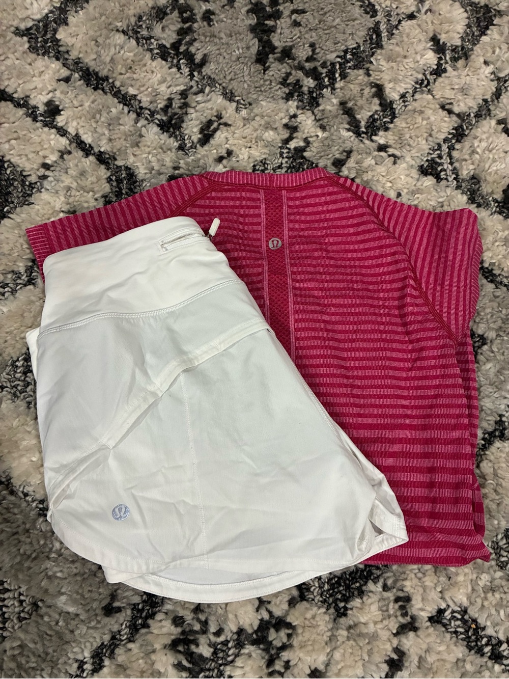 Bundle 2 Women’s White Athletic Shorts - Stretch Performance Shorts
